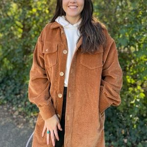 Women’s Brown Corduroy Jacket (Handmade)